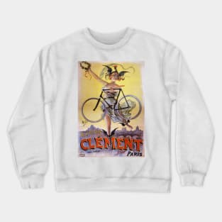 Vintage Advertising Poster France Cycles Clément Crewneck Sweatshirt